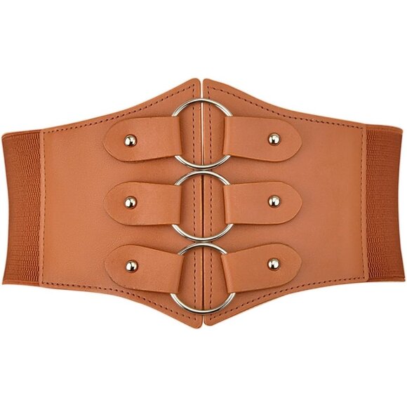 Women's Corset Belt Extra Wide Stretchy Belts Elastic Waspie Waist Belt - Picture 1 of 7